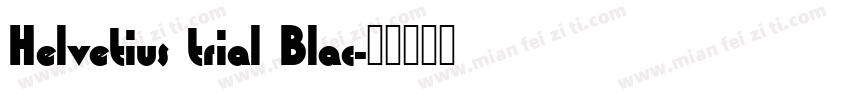 Helvetius trial Blac字体转换